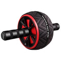 The fitness ab wheel in black red.