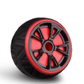 The fitness ab wheel in black red without a handle.