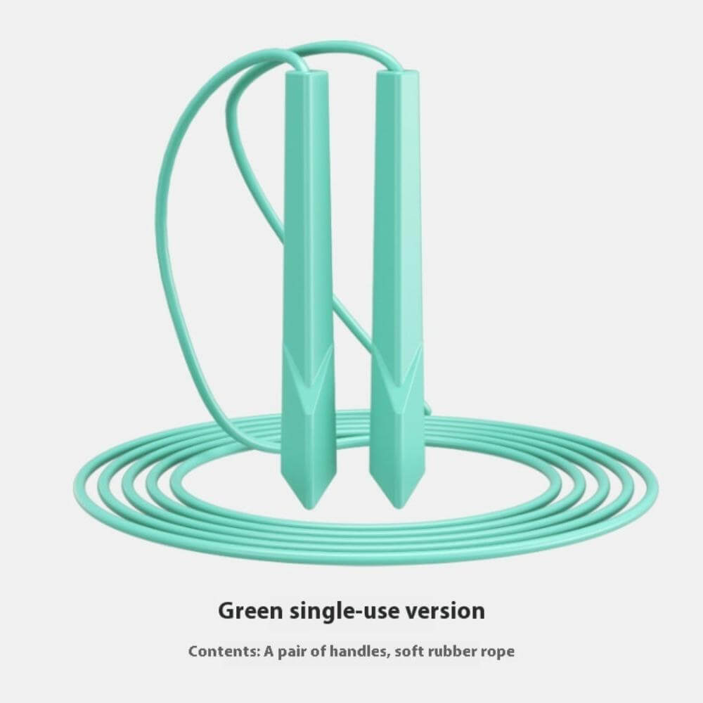 The speed skipping rope in green.